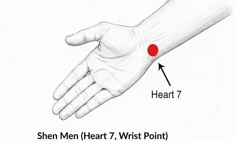 Shen Men Heart 7, Wrist Point