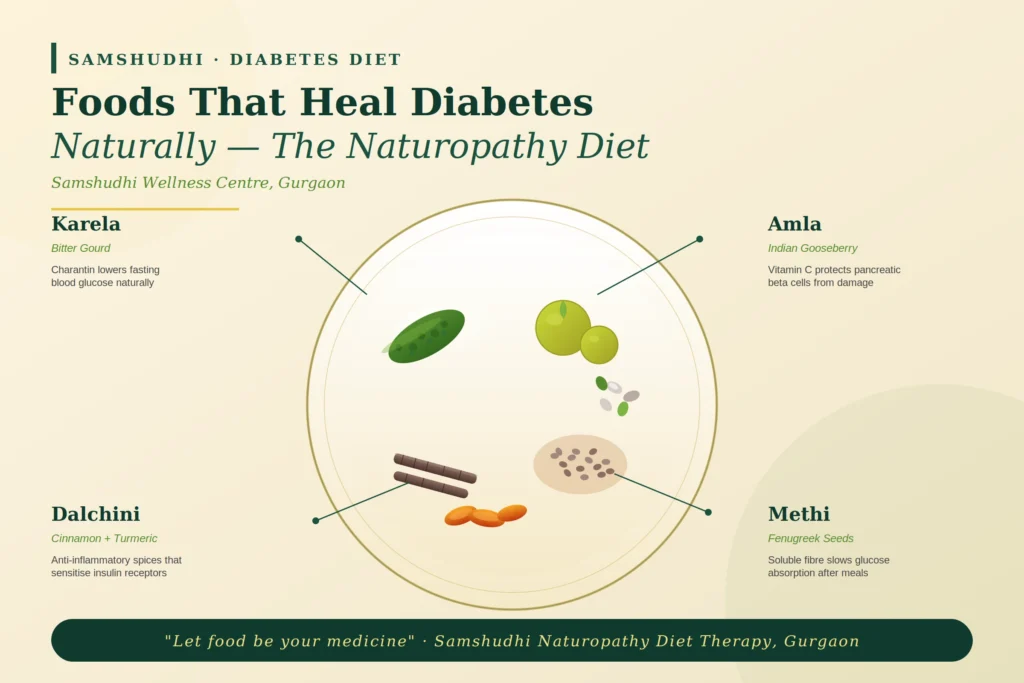Naturopathy diet plan for diabetes at Samshudhi Gurgaon