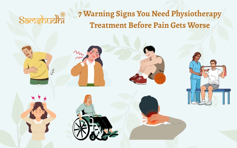 Physiotherapist assessing a patient’s shoulder pain during a physiotherapy treatment session in a modern rehabilitation clinic.