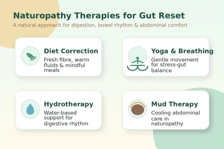 Gut Reset with Naturopathy treatment for bloating constipation and IBS in Gurgaon