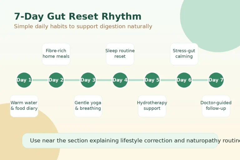 Gut Reset with Naturopathy treatment for bloating constipation and IBS in Gurgaon